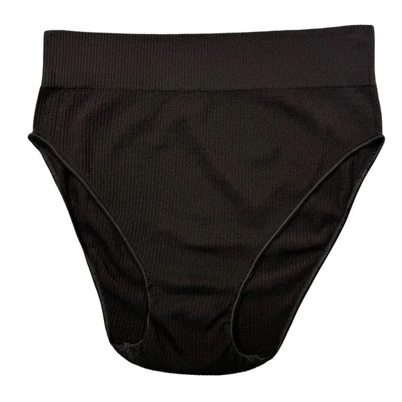 SKIMS Stretch Rib Brief Lot of 2 NEW Soot sea Haze L/XL - Picture 4 of 12